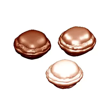 Polycarbonate Classic French Macarons Chocolate Mold - 30 x 30 x 10 mm - 5gr - 4x6 Cavity - 275x175x24mm Polycarbonate Classic French Macarons Chocolate Mold - 30 x 30 x 10 mm - 5gr - 4x6 Cavity - 275x175x24mm