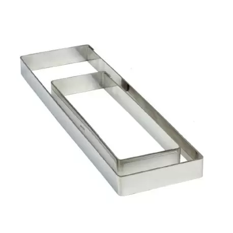 Pavoni X288020 Pavoni Smooth Rectangular Tart Ring 28cm x 8cm x 2cm - 11''x3.14''x0.75'' Rectangle Tart Rings Pavoni X288020 Pavoni Smooth Rectangular Tart Ring 28cm x 8cm x 2cm - 11''x3.14''x0.75'' Rectangle Tart Rings