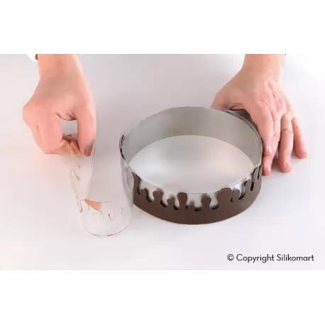 Silikomart 25.101.99.0065 Silikomart GOCCIA Entremet Waves Chablon Stripe Band for Entremets Ø 60 mm- Ø 260 mm - 45mm High. S... Silikomart 25.101.99.0065 Silikomart GOCCIA Entremet Waves Chablon Stripe Band for Entremets Ø 60 mm- Ø 260 mm - 45mm High. S...
