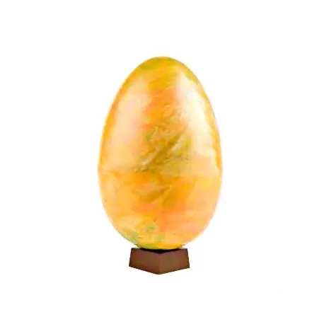 Chocolate World E7009/175 Polycarbonate Glossy Vertical Chocolate Egg Mold Top: H102 mm - Bottom: H73 mm - 2 Cavity Easter M... Chocolate World E7009/175 Polycarbonate Glossy Vertical Chocolate Egg Mold Top: H102 mm - Bottom: H73 mm - 2 Cavity Easter M...