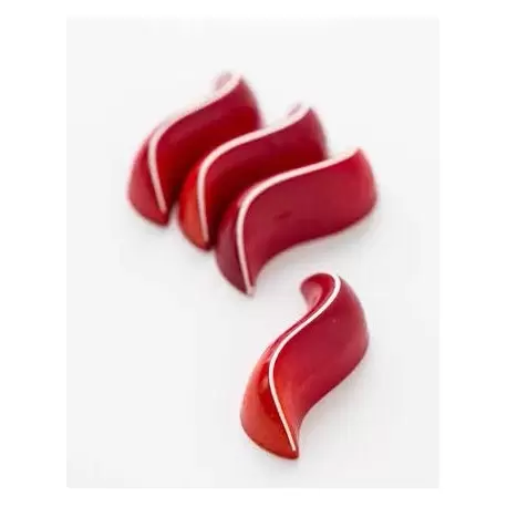 Chocolate World CW1848 Polycarbonate Wave Swirl "Ola" by Frank Haasnoot Chocolate Mold - 50 x 25 x 15 mm - 7.5gr - 3x7 Cavity... Chocolate World CW1848 Polycarbonate Wave Swirl "Ola" by Frank Haasnoot Chocolate Mold - 50 x 25 x 15 mm - 7.5gr - 3x7 Cavity...