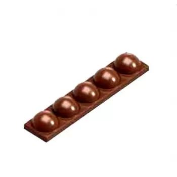 Polycarbonate Tablet w/ Spheres by Kevin Kugel Chocolate Mold - 117.5 x 25 x 14.5 mm - 32gr - 1x8 Cavity - 275x135x24mm