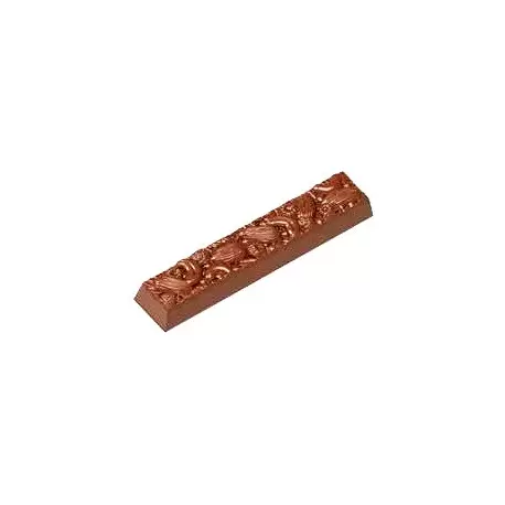 Polycarbonate Muesli Bars Almond Chocolate Mold- 116.5 x 22.5 x 15 mm - 37.7gr - 1x8 Cavity - 275x135x24mm Polycarbonate Muesli Bars Almond Chocolate Mold- 116.5 x 22.5 x 15 mm - 37.7gr - 1x8 Cavity - 275x135x24mm