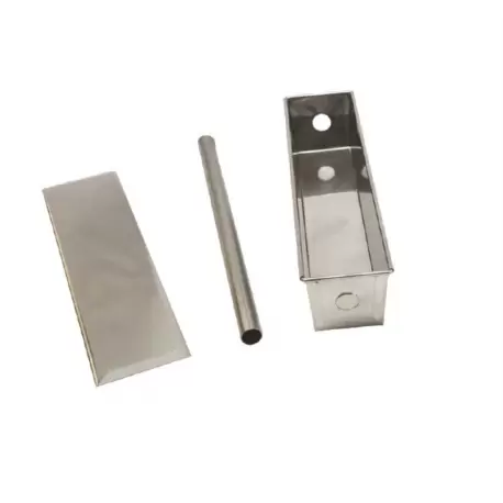 09381SQ Stainless Steel Square Cake Loaf Cake Mold with Cylinder Insert and cover - 25x8x8 cm Loaf and Cake Pans 09381SQ Stainless Steel Square Cake Loaf Cake Mold with Cylinder Insert and cover - 25x8x8 cm Loaf and Cake Pans