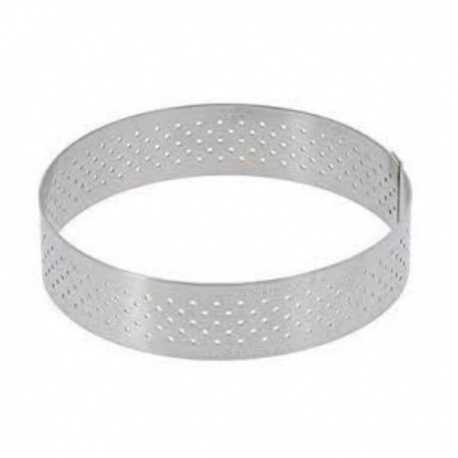 De Buyer 3099.03 De Buyer Stainless Steel Perforated Tart Ring - 3/4'' High Round Ø 3'' Finger & Individual Tart Rings De Buyer 3099.03 De Buyer Stainless Steel Perforated Tart Ring - 3/4'' High Round Ø 3'' Finger & Individual Tart Rings