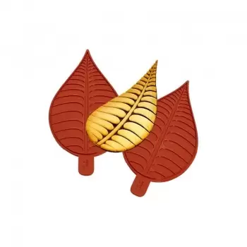 01087 Mini Long Leaves Showpeel Silicon Mold 110x60mm - set of 2 Showpeel Silicone Molds