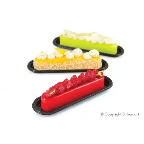 Silikomart Profesionnal FASHION ÈCLAIR 80 Molds - 130 x 25 h 25 mm - 10 Cavity Silikomart Profesionnal FASHION ÈCLAIR 80 Molds - 130 x 25 h 25 mm - 10 Cavity