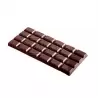 Polycarbonate Break Apart Tablet Chocolate Mold - 156 x 77 x 8 mm - 80 gr - 3x1 Cavity - 275x175x24 mm