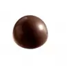 Chocolate World CW2252 Polycarbonate Hemisphere Half Sphere Chocolate Mold Ø 59 - 59 x 59 x 29 mm - 71gr - 8x1 Cavity - Doubl...