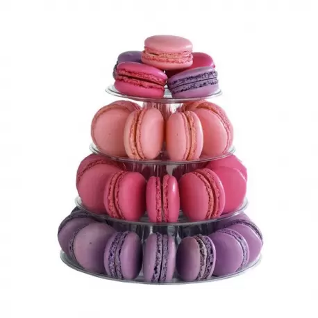 Pastry Chef's Boutique M12065 Small Clear Macarons Pyramid Holder - Holds 35-40 Macarons - Height: 20 cm - Base: Ø 18 cm - Pa... Pastry Chef's Boutique M12065 Small Clear Macarons Pyramid Holder - Holds 35-40 Macarons - Height: 20 cm - Base: Ø 18 cm - Pa...