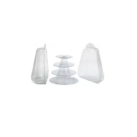 Pastry Chef's Boutique M12065 Small Clear Macarons Pyramid Holder - Holds 35-40 Macarons - Height: 20 cm - Base: Ø 18 cm - Pa... Pastry Chef's Boutique M12065 Small Clear Macarons Pyramid Holder - Holds 35-40 Macarons - Height: 20 cm - Base: Ø 18 cm - Pa...