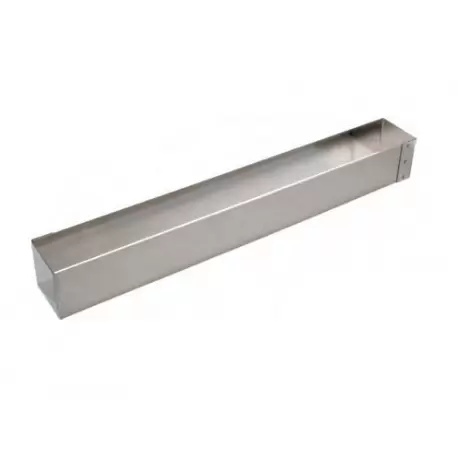 Pastry Chef's Boutique M07195 Stainless Steel Square Long Frame for Logs - 57 x 7 x 7 cm Log Molds Pastry Chef's Boutique M07195 Stainless Steel Square Long Frame for Logs - 57 x 7 x 7 cm Log Molds