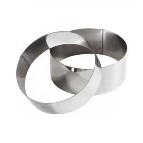 Pastry Chef's Boutique M06866 Special Wedding Cake Stainless Steel High Cake Ring - 11 cm High - Ø 26 cm Extra High Wedding C... Pastry Chef's Boutique M06866 Special Wedding Cake Stainless Steel High Cake Ring - 11 cm High - Ø 26 cm Extra High Wedding C...