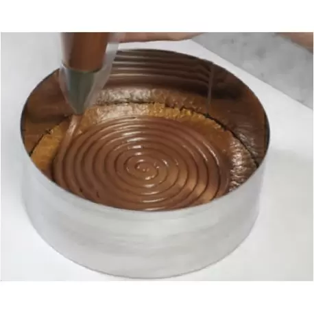 Pastry Chef's Boutique M06866 Special Wedding Cake Stainless Steel High Cake Ring - 11 cm High - Ø 26 cm Extra High Wedding C... Pastry Chef's Boutique M06866 Special Wedding Cake Stainless Steel High Cake Ring - 11 cm High - Ø 26 cm Extra High Wedding C...