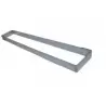 Pastry Chef's Boutique M07214 Stainless Steel Long Rectangle Cake Frame 57 x 11 x 4.5 cm Mousse Rings - 1 3/4''' - 2'' High (...