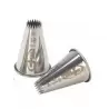 Pastry Chef's Boutique M02960 Stainless Steel Petit Fours French Star Pastry Tips - 10 Teeths Fine Open Star (Petits Fours) P...