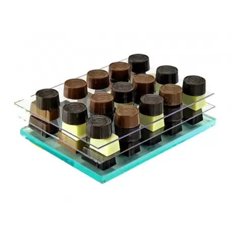 Pastry Chef's Boutique M40244 Polycarbonate Chocolate Display Rectangular Cristal Support Base for Shelves - 20x15cm Display ... Pastry Chef's Boutique M40244 Polycarbonate Chocolate Display Rectangular Cristal Support Base for Shelves - 20x15cm Display ...
