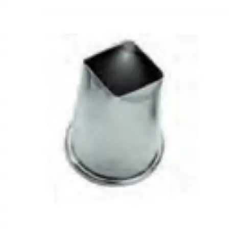 Pastry Chef's Boutique 02507 Stainless Steel Mini Almond Paste Ganache Cutter - Square 2.2 cm - High 6 cm Specialty Cookie C...