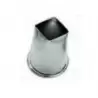 Pastry Chef's Boutique 02507 Stainless Steel Mini Almond Paste Ganache Cutter - Square 2.2 cm - High 6 cm Specialty Cookie C...