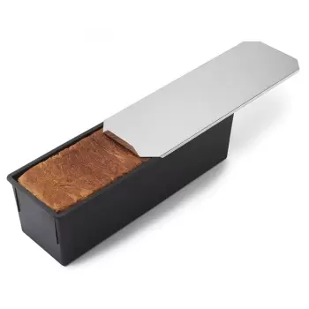 Matfer Bourgeat Exoglass® Bread Mold With Stainless Steel Lid - 1 Kg - 2 Lbs - 11 1/3'' x 4'' x 4 1/3'' x 4''