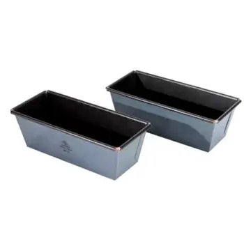 Matfer Bourgeat Exopan Steel Non-Stick Bread Mold - 9 1/2" x 3 1/2" x 3 1/6" - 1 5/8 Qt.