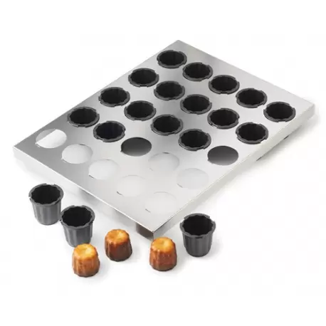 Matfer Bourgeat Exoglass® Standard Caneles Baking Set - Ø 2 1/6" - 16 pcs Matfer Bourgeat Exoglass® Standard Caneles Baking Set - Ø 2 1/6" - 16 pcs