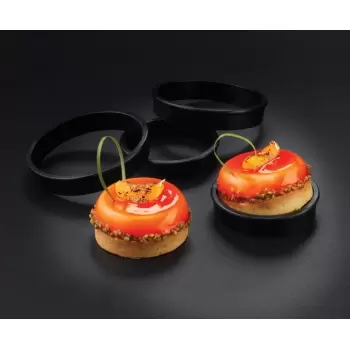 Matfer Bourgeat Exoglass® Tart Rings - Ø 9 1/2'' x 1'' - Each