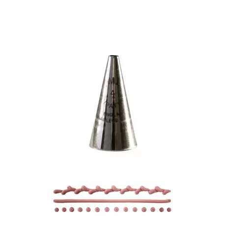 PME XST4 Stainless Steel High Definition Pastry Writing Tip - XST4 - 4 mm Writing Pastry Tips PME XST4 Stainless Steel High Definition Pastry Writing Tip - XST4 - 4 mm Writing Pastry Tips