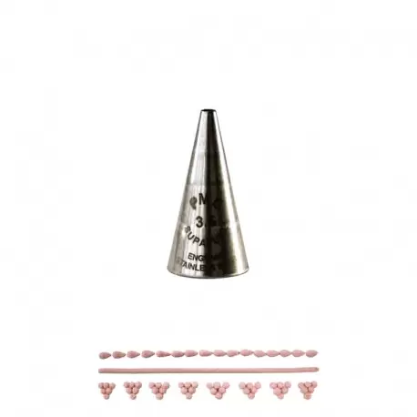 PME XST3.5 Stainless Steel High Definition Pastry Writing Tip - XST3.5 - 3.5 mm Writing Pastry Tips PME XST3.5 Stainless Steel High Definition Pastry Writing Tip - XST3.5 - 3.5 mm Writing Pastry Tips