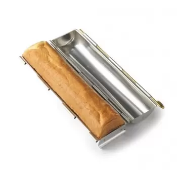 Matfer Bourgeat Stainless Steel Small Round Bread Pan Ø 2 3/4" x 11 3/4''