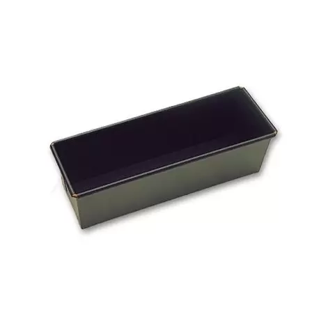 Matfer Bourgeat Exopan Steel Non-Stick Straight Bread or Cake Loaf Pan Mold - 10 x 3 1/6" x 3 1/6" - 49 oz.