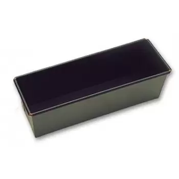 Matfer Bourgeat Exopan Steel Non-Stick Straight Bread or Cake Loaf Pan Mold - 6 1/3" x 3" x 3" - 30.5 oz.