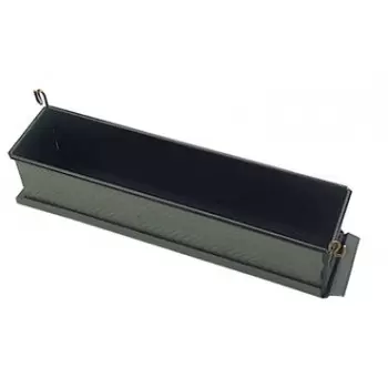 Matfer Bourgeat EXOPAN® Steel Non-Stick Ridged Pate Pie Mold - 19 3/4''x 3 3/8''x 3 1/2''