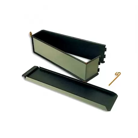 Matfer Bourgeat EXOPAN® Steel Non-Stick Plain Pate Pie Mold - L 13 3/4"x W 3"x H 3 1/3"- 1 lb. 12 oz. Matfer Bourgeat EXOPAN® Steel Non-Stick Plain Pate Pie Mold - L 13 3/4"x W 3"x H 3 1/3"- 1 lb. 12 oz.