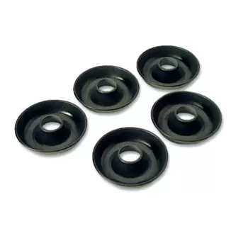 Matfer Bourgeat Exopan® Steel Non-Stick Individual Open Savarin Mold - Ø 2 3/4 x 5/8 14 oz. - Pack of 12