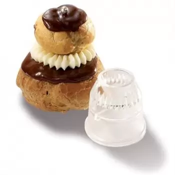 Matfer Bourgeat Polycarbonate Sultan Pastry Tip Nozzle - Flat Cone