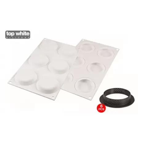 Silikomart Professional KIT TARTE RING Ø80 mm - Ø 80 h 20 mm Silikomart Professional KIT TARTE RING Ø80 mm - Ø 80 h 20 mm