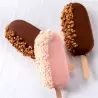 Martellato 10400 Ice Cream Traditional Stick Silicone Molds - 2 Trays and 50 Sticks - 12 Cavity - 44x22 h93mm - 390x146mm Ice...