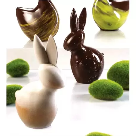 Martellato MAC616S Thermoformed Easter Rabbit Chocolate Mold - 90x60x152 mm - 100 gr Easter Molds Martellato MAC616S Thermoformed Easter Rabbit Chocolate Mold - 90x60x152 mm - 100 gr Easter Molds