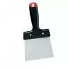 Martellato RAS 7 Stainless Steel Chocolate Scrapers 120 mm - 4.72 '' - Black Plastic Handle Chocolate Scrapers and Shavers