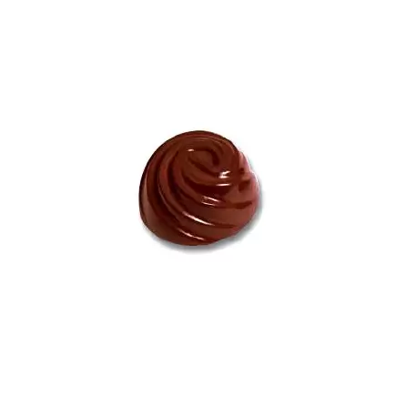 Cabrellon 1452 Polycarbonate Chocolate Mold Swirled Round Praline Mold - Ø32x17 mm - 6x3 pc - 11 gr - 275x175x26 mm Tradition... Cabrellon 1452 Polycarbonate Chocolate Mold Swirled Round Praline Mold - Ø32x17 mm - 6x3 pc - 11 gr - 275x175x26 mm Tradition...