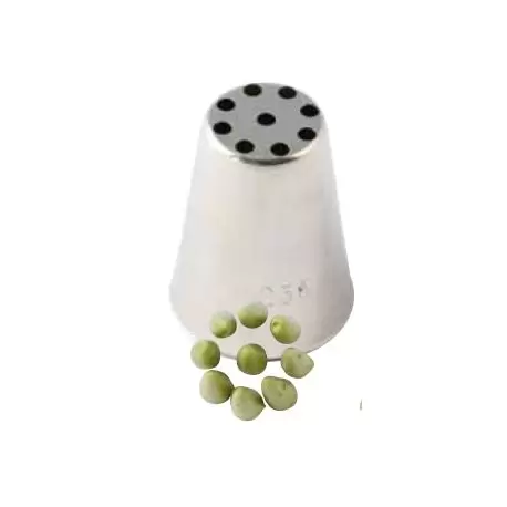 Martellato BX2219 Silikomart stainless Steel Large Vermicelli Pastry Tip - Ø30 h 40 - Top Ø2 Specialty Pastry Tips Martellato BX2219 Silikomart stainless Steel Large Vermicelli Pastry Tip - Ø30 h 40 - Top Ø2 Specialty Pastry Tips