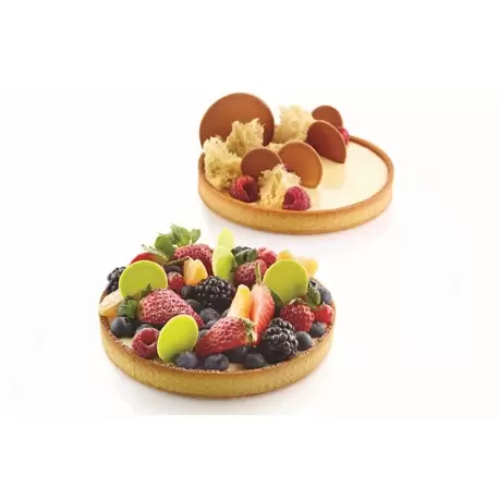 Silikomart 52.244.20.0165 Silikomart Professional TARTE RING Ø150 mm - Set of 2 Rings - Black Round Tart Ring Silikomart 52.244.20.0165 Silikomart Professional TARTE RING Ø150 mm - Set of 2 Rings - Black Round Tart Ring