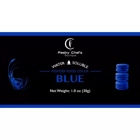 Pastry Chef's Boutique COL1606AF Water Soluble High Concentrated Powder Food Color - Blue - 1 oz - 28 gr Water Soluble Colors Pastry Chef's Boutique COL1606AF Water Soluble High Concentrated Powder Food Color - Blue - 1 oz - 28 gr Water Soluble Colors