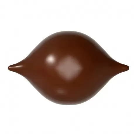 Polycarbonate Praline Curve by Frank Haasnoot Chocolate Mold - 45.5 x 28.5 x 14 mm - 7.5gr - 3x7 Cavity - 275x135x24mm - Chocolate World