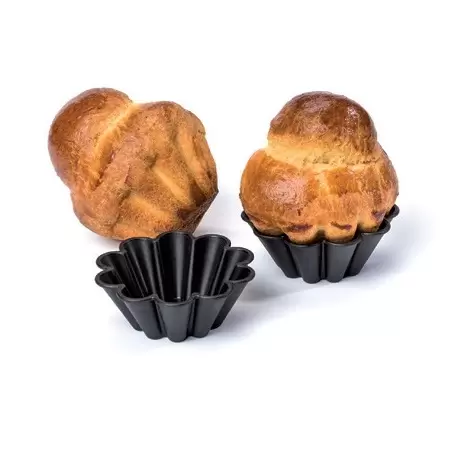 Matfer Bourgeat Exoglass® Brioche Mold - Ø 3" - H 1 1/10" - Pack of 12