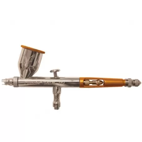 Double Action Gravity Feed Airbrush Kit with Wood Case Double Action Gravity Feed Airbrush Kit with Wood Case
