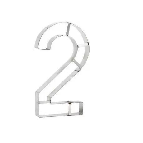 Pastry Chef's Boutique PCB2369S-2 Stainless Steel Heavy Duty Jumbo Number Cutters - 2 Number - 32 x 18 cm Specialty Cookie Cu... Pastry Chef's Boutique PCB2369S-2 Stainless Steel Heavy Duty Jumbo Number Cutters - 2 Number - 32 x 18 cm Specialty Cookie Cu...