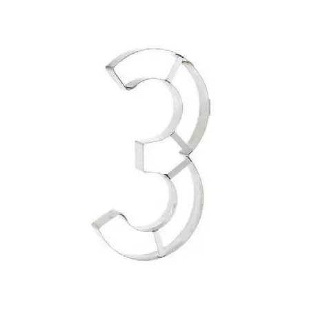 Pastry Chef's Boutique PCB2369S-3 Stainless Steel Heavy Duty Jumbo Number Cutters - 3 Number - 32 x 18 cm Specialty Cookie Cu... Pastry Chef's Boutique PCB2369S-3 Stainless Steel Heavy Duty Jumbo Number Cutters - 3 Number - 32 x 18 cm Specialty Cookie Cu...