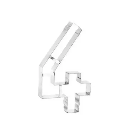 Pastry Chef's Boutique PCB2369S-4 Stainless Steel Heavy Duty Jumbo Number Cutters - 4 Number - 32 x 18 cm Specialty Cookie Cu... Pastry Chef's Boutique PCB2369S-4 Stainless Steel Heavy Duty Jumbo Number Cutters - 4 Number - 32 x 18 cm Specialty Cookie Cu...